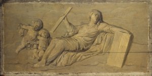 Architektura, mezi lety 1701 a 1800 (olej na dřevě) od Unknown artist