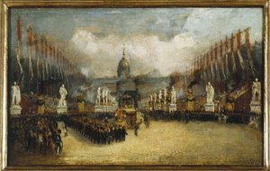 Přivezení Napoleonova popela na Invalidovnu, 15. prosinec od Unknown artist