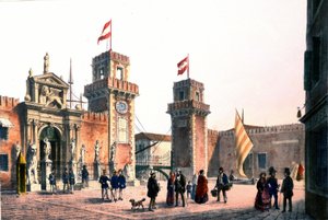Benátský arzenál v 19. století. od Unknown artist
