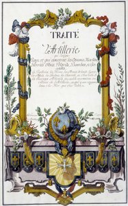 Dělostřelecká smlouva - frontispis „Dělostřelecké smlouvy“, François Lingier, Štrasburk od Unknown artist