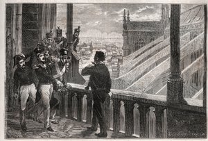 Útoky na Louis-Philippe I - Spiknutí věží Notre-Dame (Conspiration) 4. ledna od Unknown artist