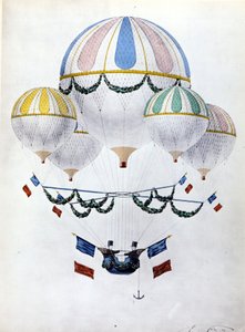 Balonová flotila Eugèna Godarda (1827 - 1890). od Unknown artist