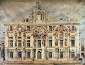 Bank of San Giorgio v Janově, Itálie od Unknown artist
