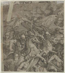 Bitva o Milvijský most (fragment) (verze) od Unknown artist