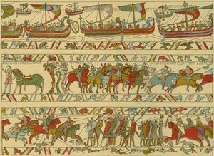 Tapisérie z Bayeux. Normanský útok od Unknown artist