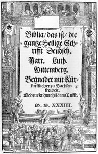 Bible Lutherova. 1534. Wittenberg. Civica Biblioteca Sormani. Milán od Unknown artist