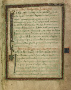 Bifolium z evangelijního lekcionáře (listy 5 a 12) od Unknown artist