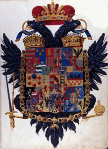 Blazon rakousko-uherské monarchie (Rakousko-Uhersko). 19. století od Unknown artist