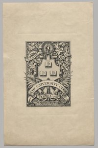 Knihovna: Univerzitní klub, Cleveland od Unknown artist