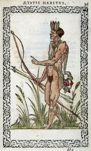 Brazilec v „Habits et effigies“ od Jeana Sluperia z roku 1572 od Unknown artist