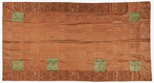 Brokát, hedvábí. Roucho buddhistického mnicha, záplatované; kesa od Unknown artist