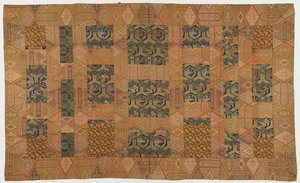 Brokát, hedvábí, roucho buddhistického mnicha, záplatované; od Unknown artist