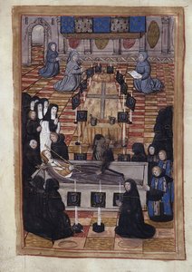 Pohřeb Anny de Bretagne (1514) - miniatura od Unknown artist