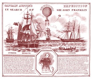 Expedice kapitána Austina při hledání sira Johna Franklina od Unknown artist