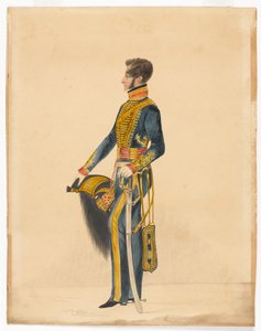Kapitán William Brett, Bombay Horse Artillery od Unknown artist