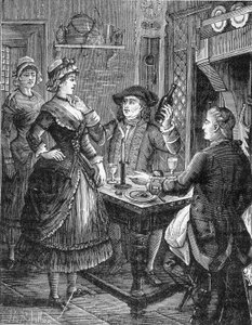 Cartridge, král banditů. Jeanneton a Venuše. Rytina Jules de Grandpré. Populární román z konce 19. století. od Unknown artist