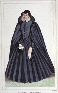 Kateřina de Medici (Caterina de Medici) (1519-1589). Francouzská královna. od Unknown artist