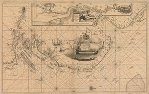Mapa řeky Temže od Londýna po bóji Noure od Unknown artist
