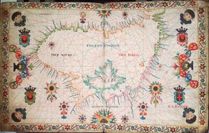 Mapa Černého moře, asi 1600 (rukopis) od Unknown artist