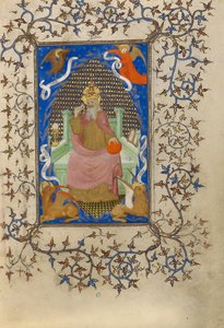 Kristus v majestátu obklopený symboly čtyř evangelistů od Unknown artist
