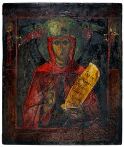 Kristus pantokrator, c. 1850 (barva na panelu) od Unknown artist
