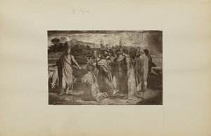 ["Kristovo pověření Petrovi (Matouš 16,18-19; Jan 21,15-17)" od Rafaela] od Unknown artist