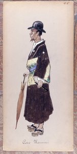 Kostým pro postavu ze sboru opery Giacoma Pucciniho "Madame Butterfly" z roku 1904.Sbírka Museo della Scala v Miláně. od Unknown artist