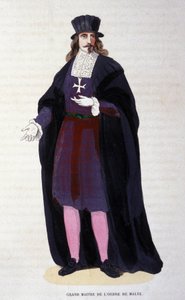Kostým velmistra Maltézského řádu. rytina z počátku 19. stol od Unknown artist