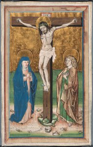 Ukřižování s Pannou Marií a svatým Janem (recto); Svatý Sebald s dárci Paul Volkmayr a Sebald Schreyer (verze) od Unknown artist