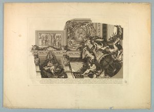 Dekorace od Lebruna a Mignarda na paláci ve Versailles od Unknown artist