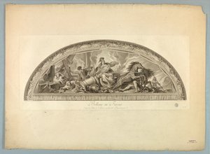 Dekorace od Lebruna a Mignarda na paláci ve Versailles od Unknown artist