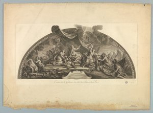 Dekorace od Lebruna a Mignarda na paláci ve Versailles od Unknown artist