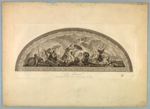 Dekorace od Lebruna a Mignarda na paláci ve Versailles od Unknown artist