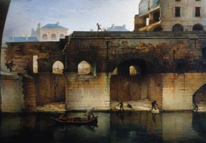 Demolice starého Hôtel-Dieu; "cagnards", 1878 (olej na plátně) od Unknown artist