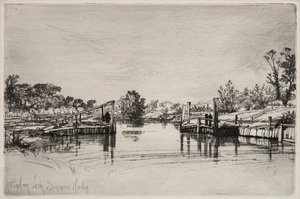 Egham Lock od Unknown artist