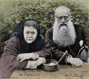 Elena Petrovna Blavatsky (1831-1891), ruský teosof, spoluzakladatel Theosophical Society v roce 1875 s Henry Steel Olcott. od Unknown artist
