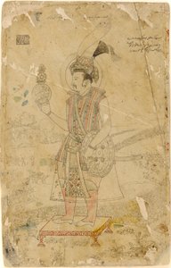 Císař Jahangir drží kouli od Unknown artist