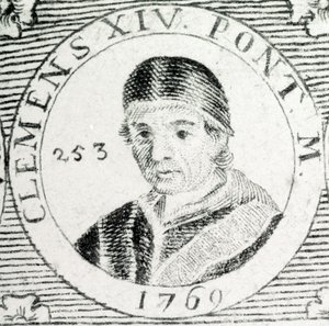 Rytina papeže Klementa XIV. (1705 - 1774). od Unknown artist