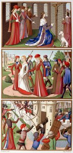 Epizody historie Karla VII. a Johanky z Arku (Fac simile des miniatures des vigiles du King Charles VII) - v „“ Jeanne d