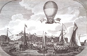 První letecký přelet Lamanšského průlivu od Unknown artist