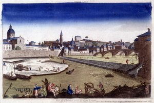 Florencie a řeka Arno v 18. století. od Unknown artist