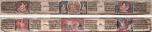 Folio 348, z Gandavyuha-sutry (Písmo Nejvyšší řady) od Unknown artist