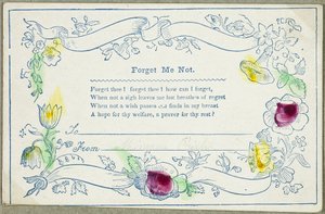 Forget Me Not (valentýnka) od Unknown artist