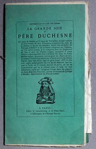 Francouzská revoluce: obálka „“La grande joie du Pere Duchesne““ kolem roku 1790. Soukromá sbírka od Unknown artist