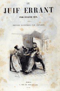 Frontispice románu Eugene Sue: Putující Žid od Unknown artist