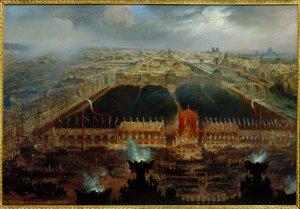 Den ústavy na náměstí Place de la Concorde, 12. listopadu od Unknown artist