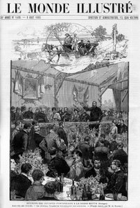 Projev generála Charetta na setkání pontifikálních Zouaves na Basse Motte v Bretani, In „The Illustrous World 1885“. od Unknown artist