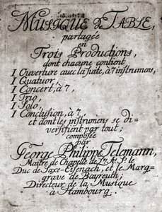 Georg Philipp Telemann. Německý skladatel (Magdeburg od Unknown artist