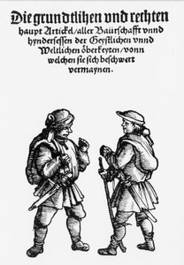 Němečtí rolníci zbrojí během povstání v 16. století. od Unknown artist