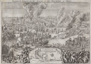 Slavná expedice Angličanů a Holanďanů do Vigos (vítězství admirála Rooka u Viga, 12. října 1702) od Unknown artist